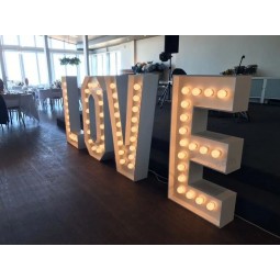 Customize Size Stainless Steel Love Light Box