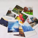impressão personalizada de cartões postais em papel de alta qualidade, impressão personalizada de cartões postais de agradecimento