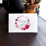 Impresión de tarjetas de papel de visita personalizada de alta calidad / tarjeta de felicitación / tarjeta de agradecimiento / postal