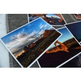 impressão de cartão postal personalizado com moldura de foto