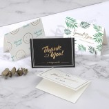 tarjeta de regalo de papel de impresión de diseño personalizado tarjeta de agradecimiento tarjeta de regalo, tarjetas de invitación, tarjeta de cumpleaños de regalo, tarjeta de fel