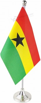 加纳国旗，棍子小型迷你加纳国旗办公室桌旗
