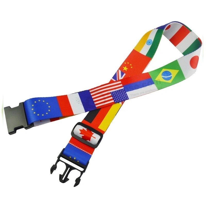 Wholesale sublimation Personalized luggage Belt strap with Tsa Lock