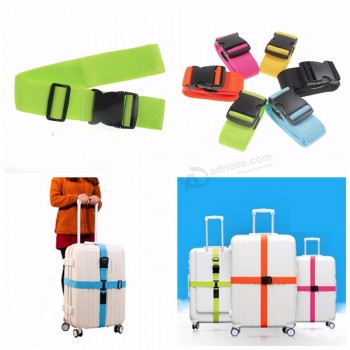 cinghia per bagagli da viaggio su misura, stampa con blocco numerico / cintura per bagagli con blocco Tsa