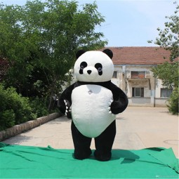 aanpassen opblaasbare panda kostuum cartoon dier mascotte
