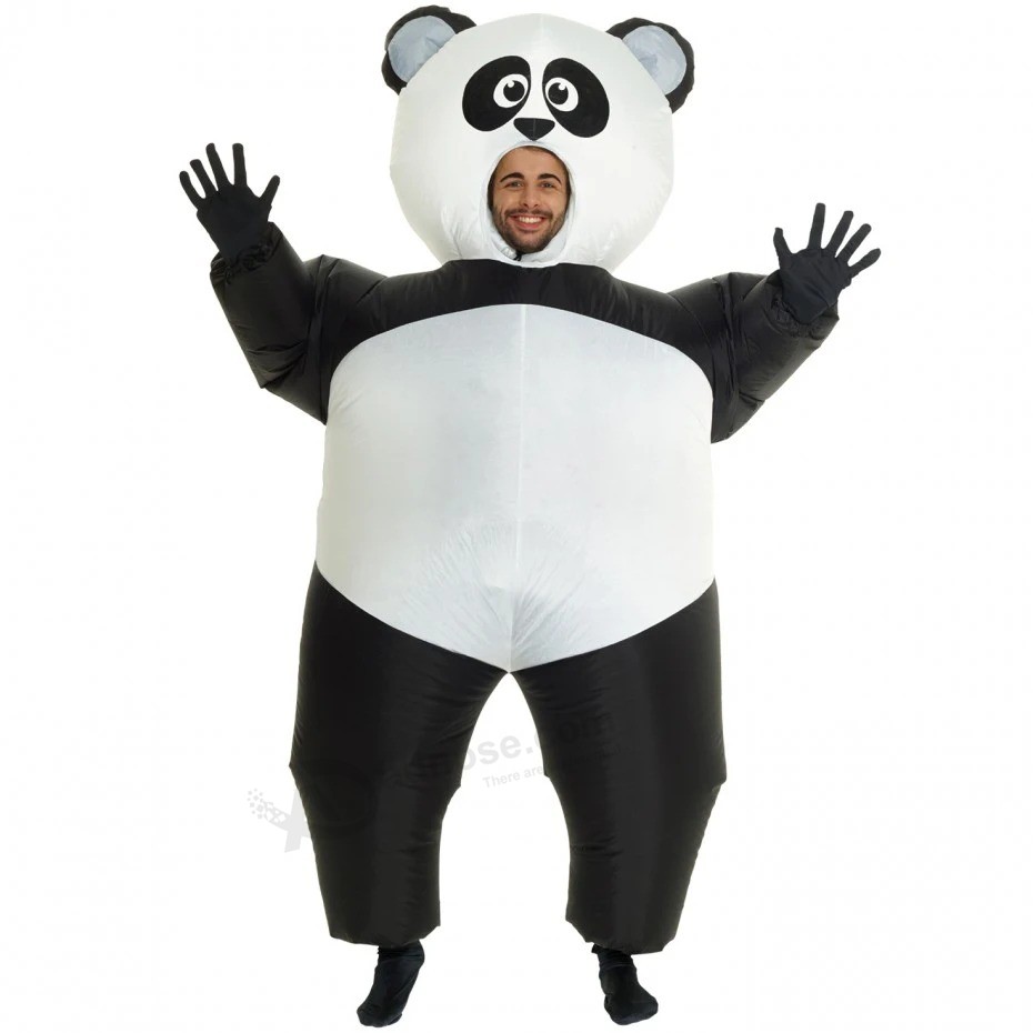 Personaliseer opblaasbaar Panda-kostuum Animal Cartoon Mascot