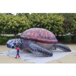 cartone animato gonfiabile animale della tartaruga marina gigante all'aperto