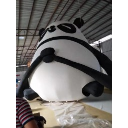 Publicidad de dibujos animados de panda inflable para decoración al aire libre