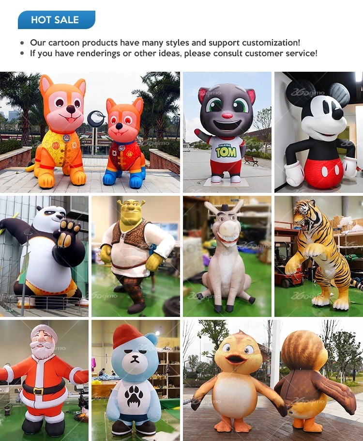 Giant Inflatable Hart Bear Inflatable Cartoon for Advertising Event Decoration