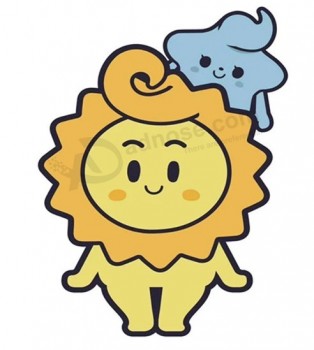 Hola personaje publicitario inflable de Mr.Sun de dibujos animados personalizado de 10 m de altura para promoción