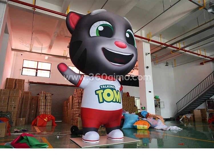 Promotion Best Quality Inflatable Cat Cartoon for Advertising