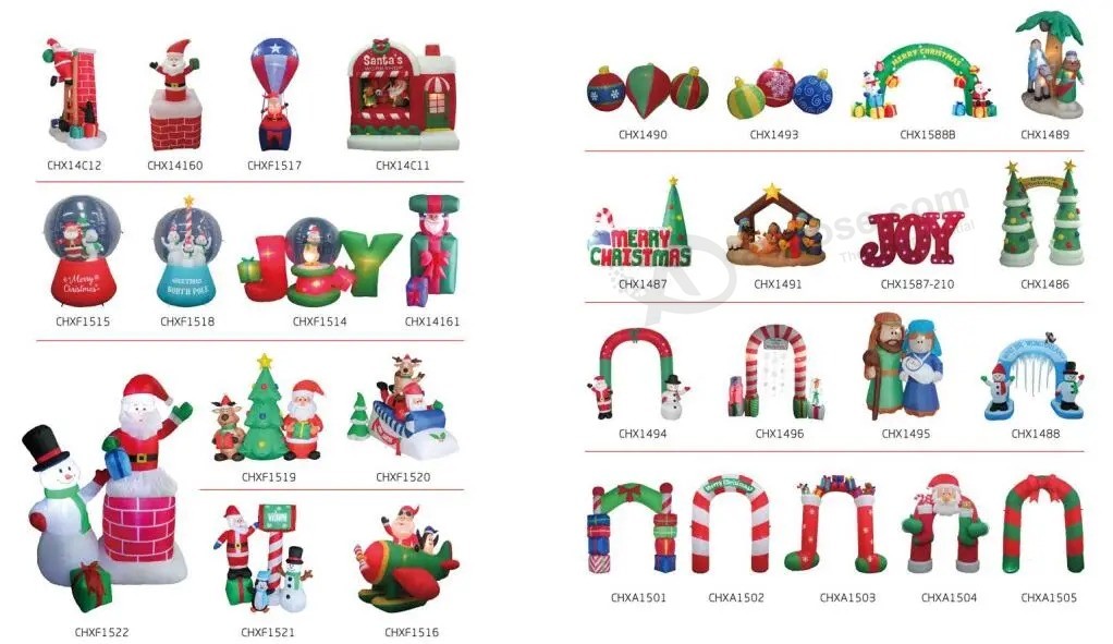 Kundenspezifischer aufblasbarer Weihnachtsmann-Weihnachtsmann-Bogen für Dekoration