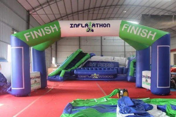 Bigoutdoor Advertising Dual Inflatable Party Entrance Arch
