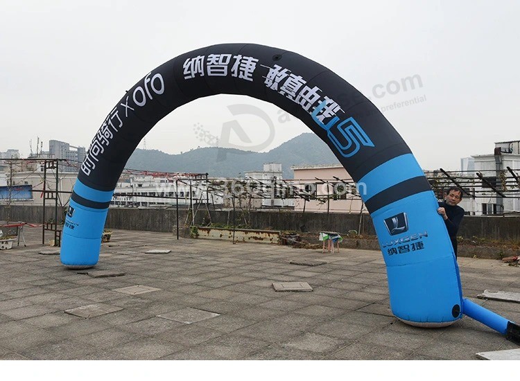 GM666 индивидуальная печатная круглая надувная арка для рекламы и продажи