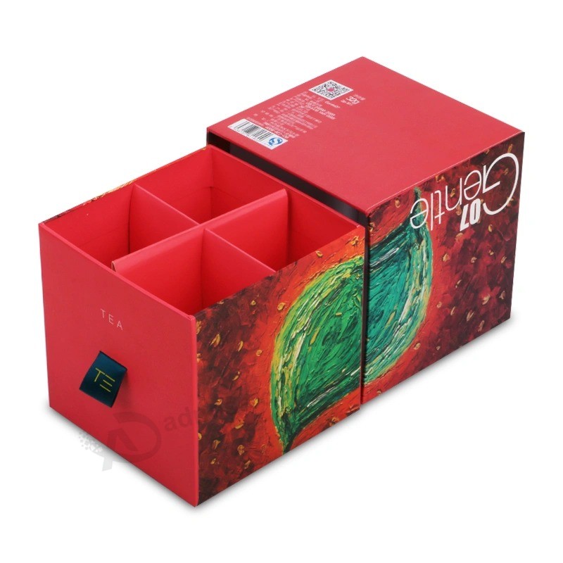 Divisor de papel de impresión personalizado Inserte el juego de té que empaqueta la caja de regalo del cajón deslizante