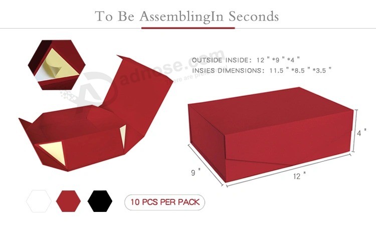 Groothandel op maat gemaakte luxe witte kartonnen geschenkverpakking Magnetische sluiting geschenkpapier doos