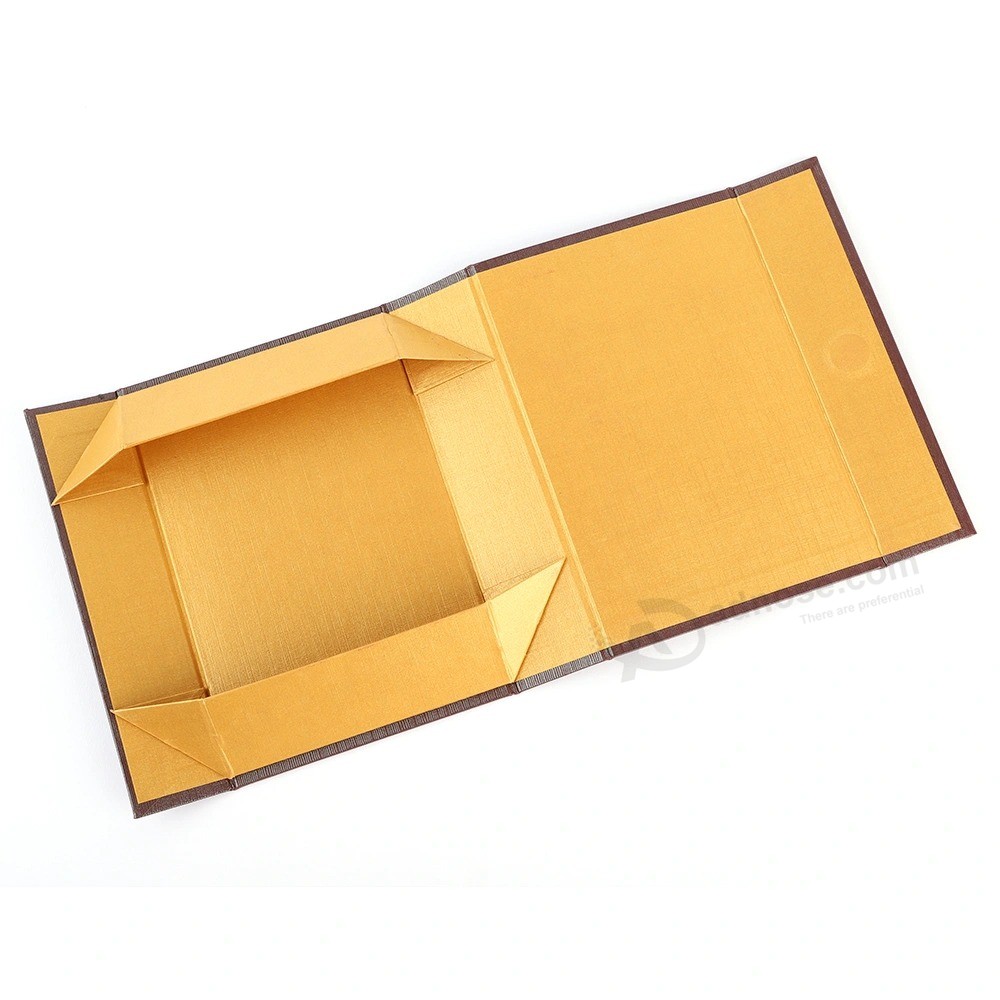 Rectangle foldable Paper Box for chocolate Gift Box open W/Magnet