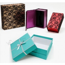 индивидуальная печатная подарочная коробка для ювелирных изделий ручной работы для упаковки