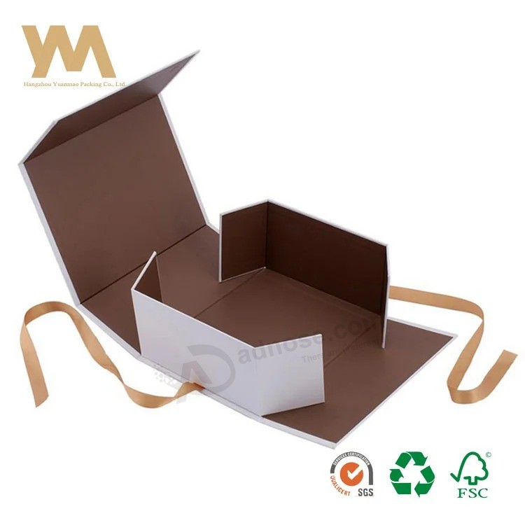 Caja de regalo hecha a mano impresa modificada para requisitos particulares del papel de la joyería para embalar