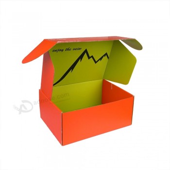 caixa de presente de papelão ondulado de luxo personalizado com dobra lateral