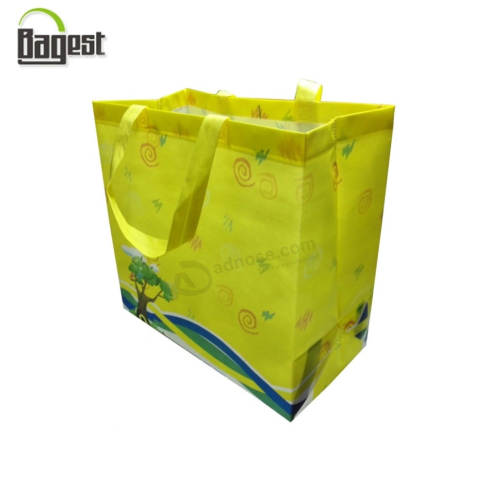 100/120/140/GSM cheap Printed promotional Gift shopping Tote PP/TNT/PLA/Bamboo Non woven Bag