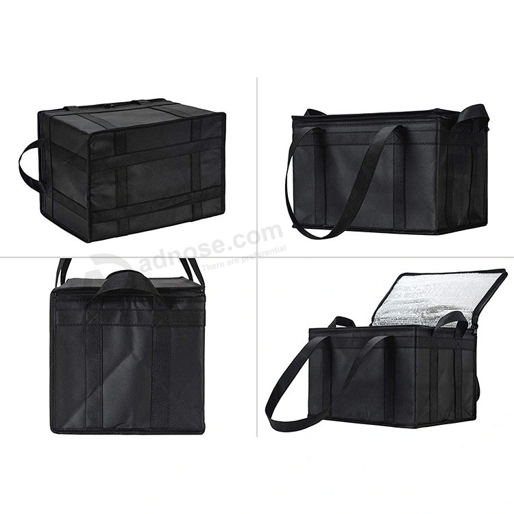 Whole sale Direct factory Price custom Waterproof thermal Non woven Insulated grocery Restauramt foldable Cooler Bag