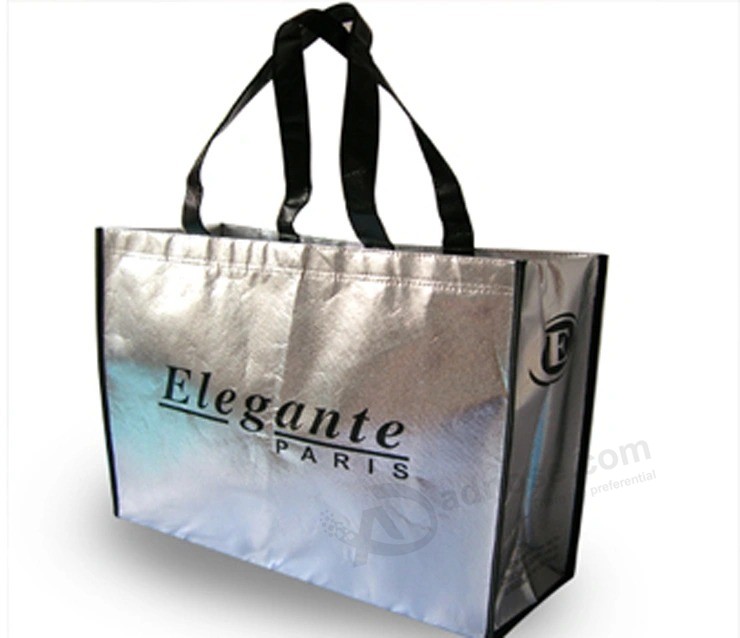 Stand up custom Printed loop Handle Non-Woven bags (FLN-9005)