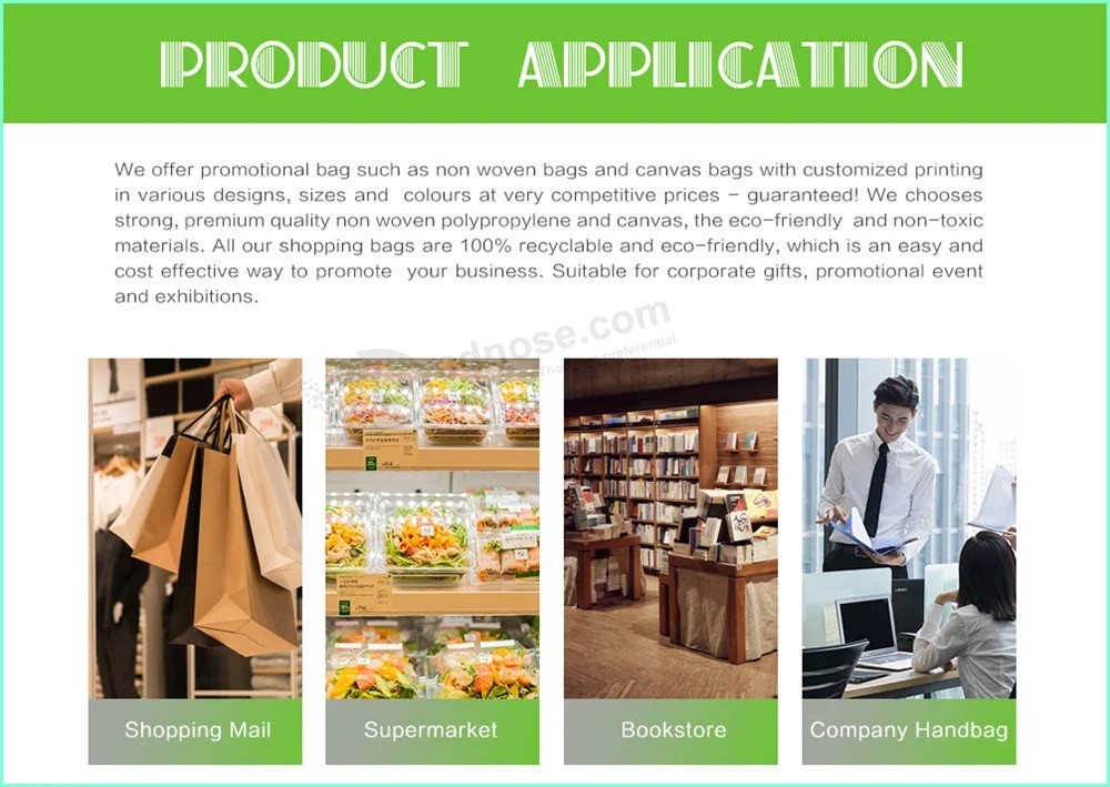 Saco de compras personalizado reciclável ecológico PP não tecido / PP tecido / tela / nylon poliéster com cordão para promoção