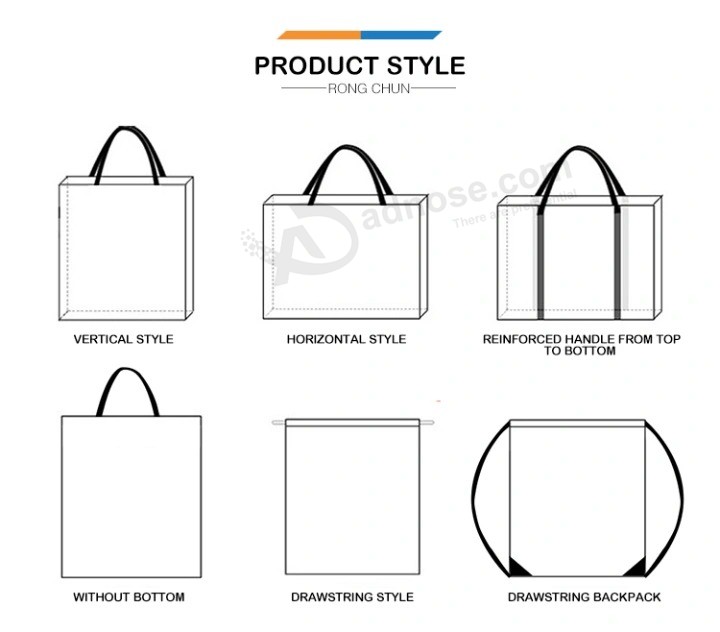 无纺布环保可折叠可重复使用促销购物袋