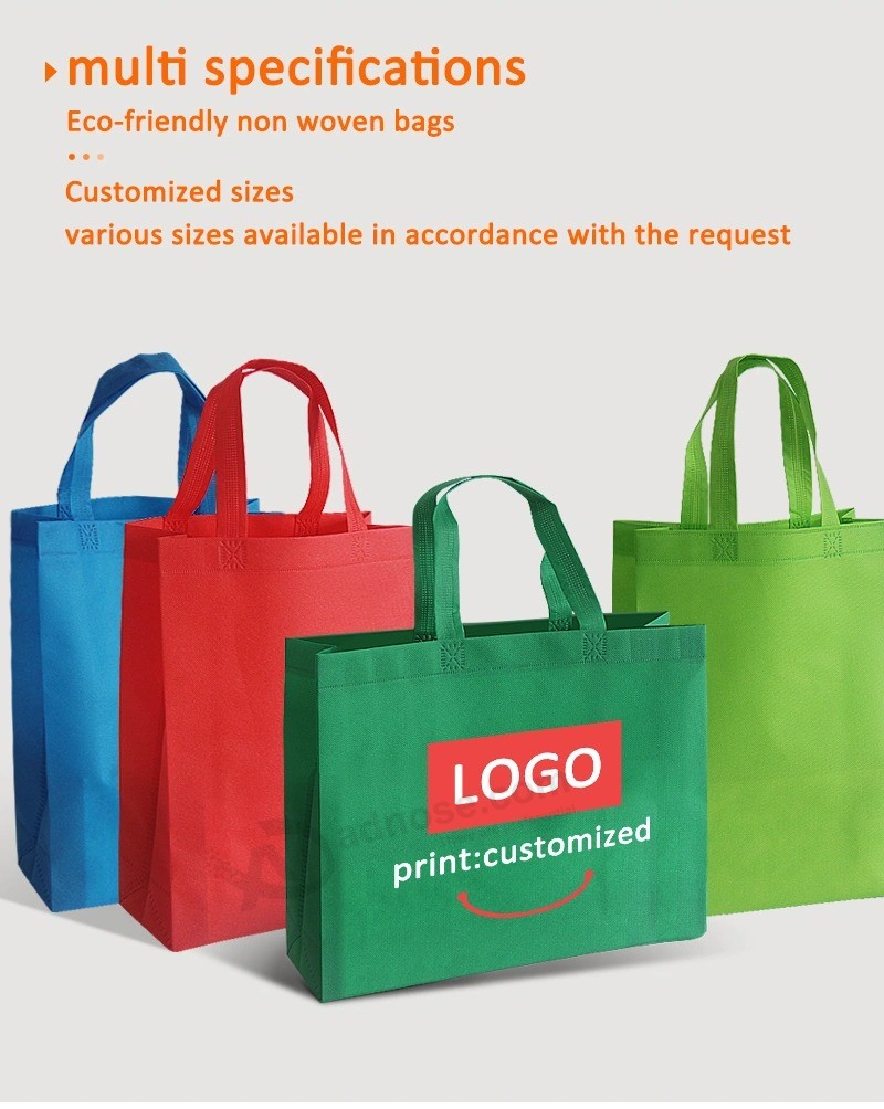 Нетканая сумка для покупок, полностью изготовленная машиной Resuable Eco-Friendly, Рекламная реклама
