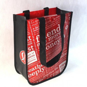 custom designed PP Non woven laminated promotional shopping tote Bag