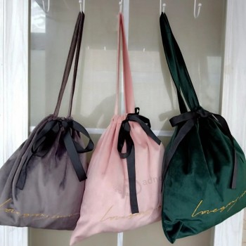 groothandel Eco-vriendelijke wit / zwart katoen / canvas / polyester / nylon / jute / satijn stof koord / bundel zak geschenkzakjes tassen