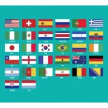 Rusia 2020 Copa del mundo Top 32 banderas nacionales liquidación de stock al contado procesamiento barato Copa del mundo banderas nacionales