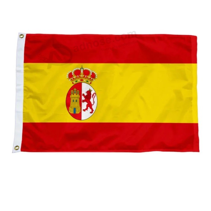 カスタムメイドの印刷されたさまざまなタイプの国のスペインのスペインの旗