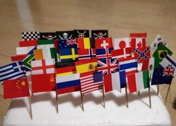 customized national flag, desk flag, table flag, decorative flag custom high quality hand flag, polyester hand waving flag