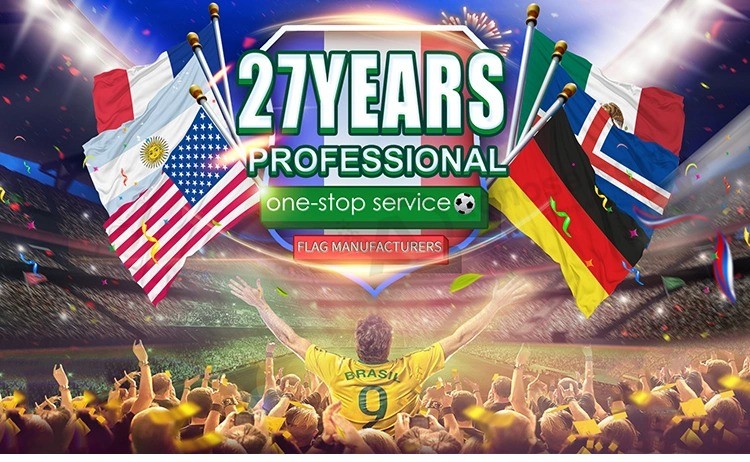 Custom Advertising Flag Manufactures Printing Polyester Banner National Country Flag