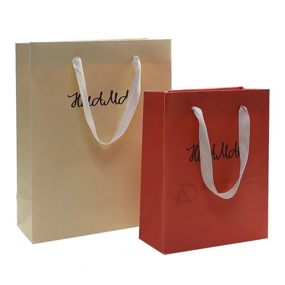 Fashion custom Printed luxury Shopping fashion Packing handle Bag