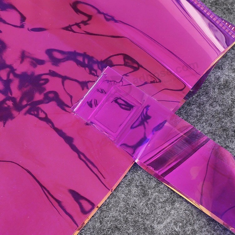 Fabriek groothandel plastic PVC draagtas kleur Tote boodschappentas laser kleding cadeau verpakking zak afdrukken