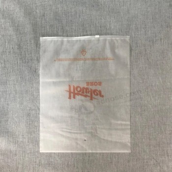 embalagem de vestuário em tecido transparente com selo transparente de plástico ziplock deslizante bolsa com zíper