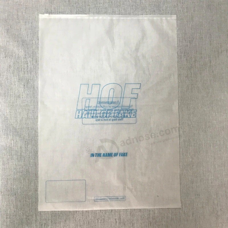 Cloth garment Packing transparent Clear seft Seal plastic Ziplock slider Zipper Bag