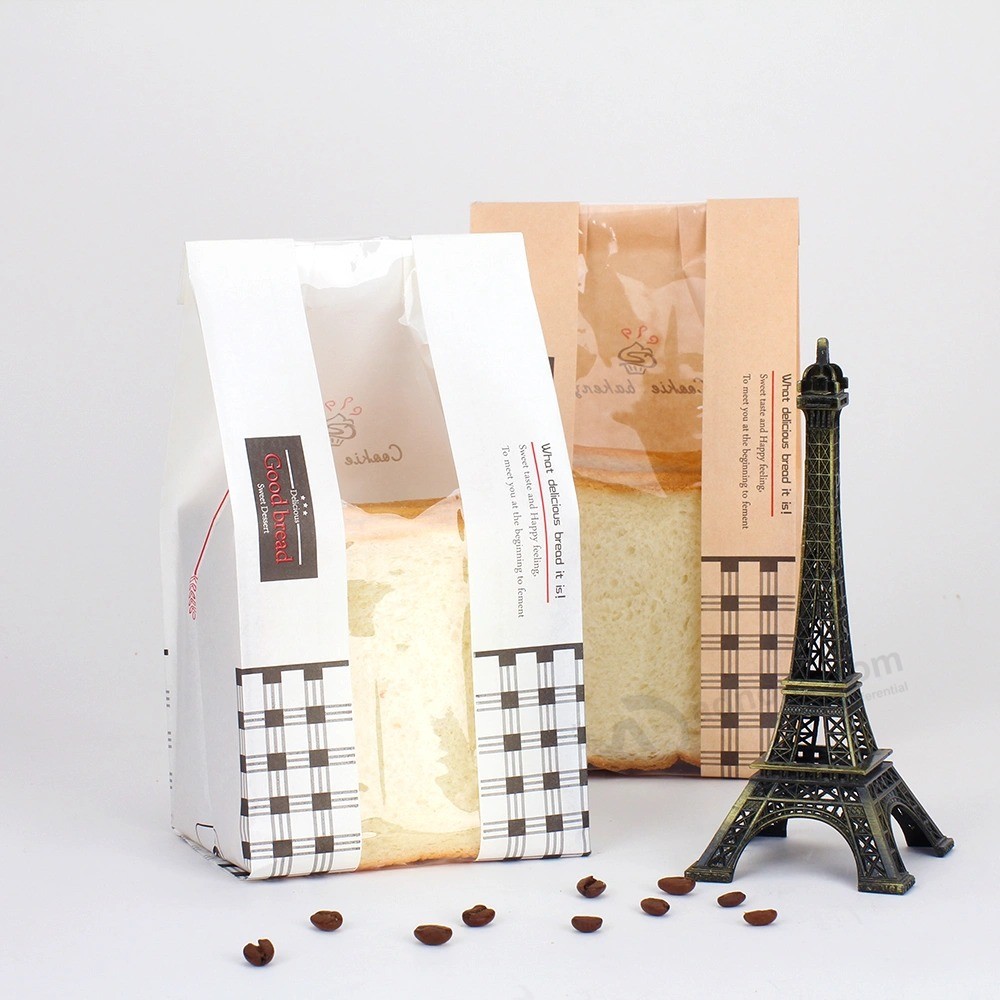 High quality Custom packing Paper bread Bag