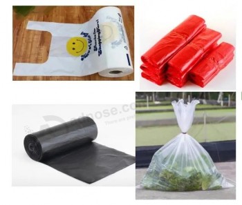Plastic Food Vegetables Fruits Packing T Shirt Carrier Vest Bin Liners Refuse Sacks Shopping Garbage Trash Rubbish Packaging Bag