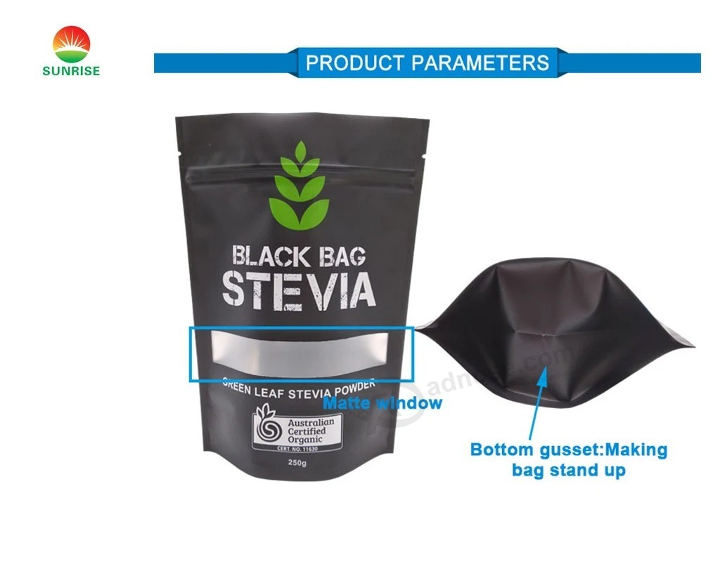 Пакет Stand up / Упаковка для пищевых продуктов Упаковка для кофе Пластиковая упаковка Пакет с застежкой-молнией / термосваркой