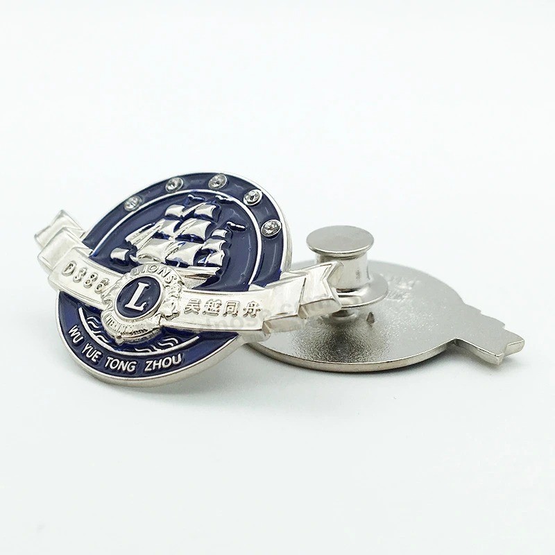 Factory Quality Custom Dual Plated Craft Enamel Badge Lapel Pins