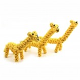 animal girafa algodão corda de cachorro brinquedo suprimentos para animais de estimação atacado brinquedos para mastigar