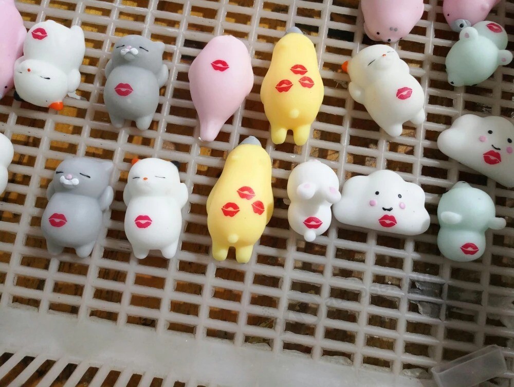 Mini Animal Squishy Toy 3D kawaii Dieren Eco-vriendelijke zachte Mochi squeeze Squishy Cat Toys