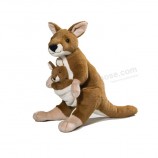 毛绒填充动物玩具澳大利亚袋鼠婴儿玩具