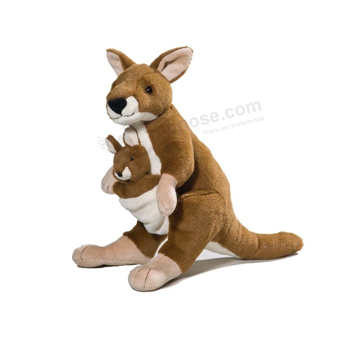 Plush Stuffed Animal Toy Australia Kangaroo Toy with Baby