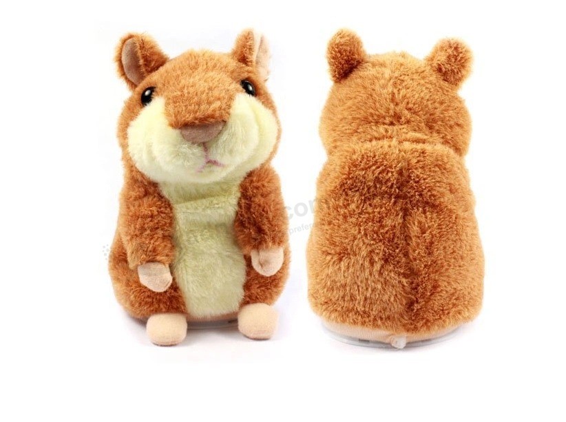 Repita a fala Hamster empalhado Animais brinquedos de pelúcia Novidade para crianças