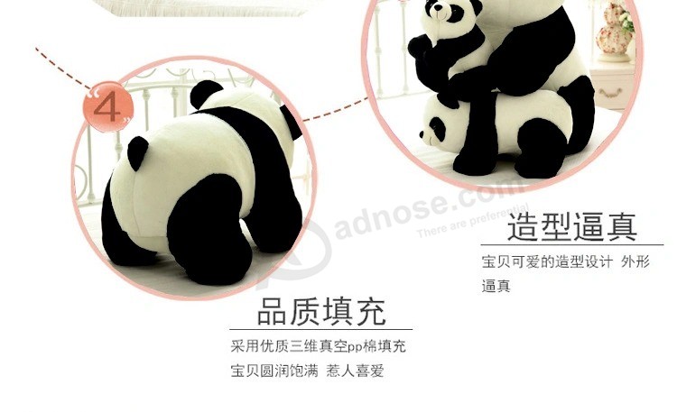 Lindo bebé gran oso panda gigante felpa muñeco de peluche animales juguete